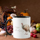 Search for happy thanksgiving turkey mugs Rustic