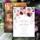 Search for burgundy blush floral wedding invitations Botanical