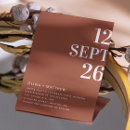 Search for details wedding invitations Terracotta