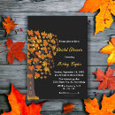 Search for tree bridal shower invitations Fall leaves
