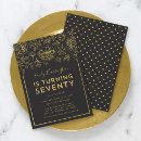 Search for elegant 70th birthday invitations Seventy