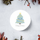 Search for cartoon christmas tree stickers Winter
