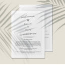 Search for itinerary wedding programs Black and white