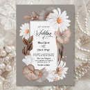 Search for rustic daisy wedding invitations Boho