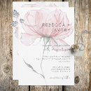 Search for modern watercolor floral wedding invitations Flowers