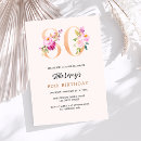 Search for number eighty invitations Pink