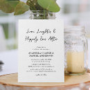 Search for love laughter happily ever after invitations Black and white