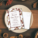 Search for fall open house invitations Leaves