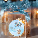 Search for blue and brown baby shower stickers Teddy bear