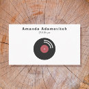Search for vinyl record business cards Djs