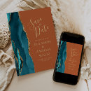 Search for teal orange save the dates Modern