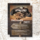 Search for rustic retirement party invitations Wood