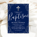 Search for christening first communion invitations Silver