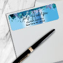 Search for blue metallic return address labels Glitter