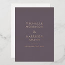 Search for dark purple wedding invitations Spring summer fall winter