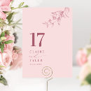 Search for dusty rose table cards Calligraphy