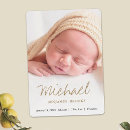 Search for modern minimalist birth announcement cards Girl