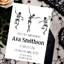 Search for dance halloween invitations Black and white