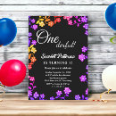 Search for colourful 1st birthday invitations Boho