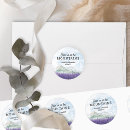 Search for purple invitation stickers Rustic