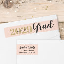 Search for blush gold return address labels Classy