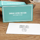 Search for teal business cards Simple