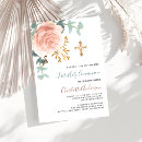 Search for gold cross first communion invitations Modern