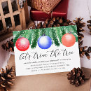 Search for tree trimming party invitations Festive
