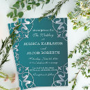 Search for teal and silver invitations Vintage
