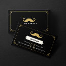 Search for moustache business cards Hair stylist
