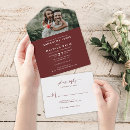 Search for elegant red wedding invitations Simple