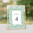 Search for floral wedding table cards Greenery