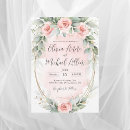 Search for blush and rose gold wedding invitations Eucalyptus