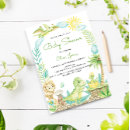 Search for dinosaur baby shower invitations Hatching soon