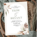 Search for dried flower wedding invitations Bohemian