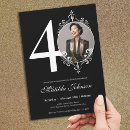 Search for black and white 40th birthday invitations Elegant