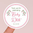 Search for vintage baby girl shower stickers Baby in bloom
