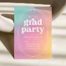 Search for pastel graduation invitations Geometric