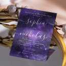 Search for purple engagement party invitations Calligraphy