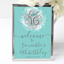 Search for sweet 16 welcome signs Calligraphy handwritten font
