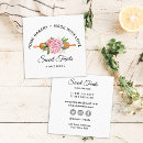Search for sweet treats business cards Watercolor
