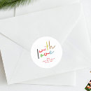 Search for love address stickers Colourful