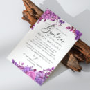Search for elegant purple invitations Calligraphy