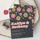 Search for hippie flower power invitations Retro