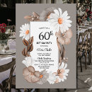 Search for autumn 60th birthday invitations Floral