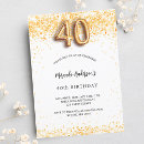 Search for gold birthday invitations Stylish