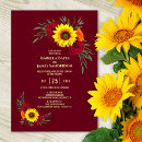 Search for sunflower burgundy rose invitations Roses