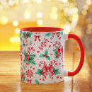 Search for holly berries mugs Candy cane