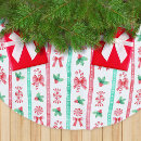 Search for peppermint candy tree skirts Red and green