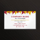 Search for maple leaf business cards Autumn